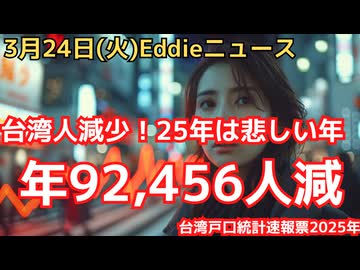 台湾の人口動態統計　25年は若くして急に亡くなる有名人増「悲しい年」　自然減９万人以上