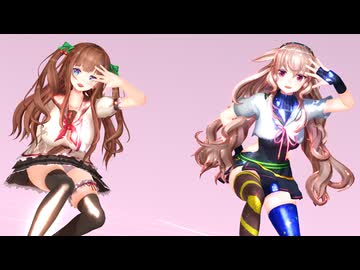 【MMD】めめめ＆ちえり「きょうもハレバレ」【.live】