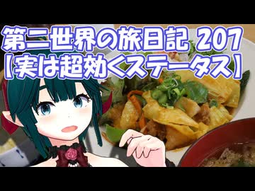 第二世界の旅日記 207【実は超効くステータス編】