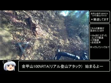 登山道がなくなってる？金甲山担ぎ100%RTA(リアル登山アタック)リタイア