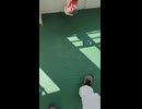 東京湾フェリーの屋上にあるシューター乗り込み口・ESCAPE SHOOTER　ここから滑り落ちればいいのか？海に？海に落下したらホオジロザメに食われて海の藻屑になりそうで心配だ