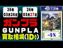 ガンプラ 買取相場《129点/1日》｜3月27日 ＜100円以上騰落＞ #ガンダム #プラモデル