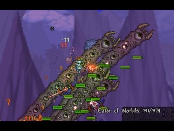 【Terraria Calamity Mod】欲しいものがあったので不浄に(Eater of Worlds) part16【ゆっくり実況プレイ】