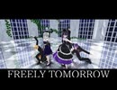 【MMD刀剣乱舞】歌仙、三日月、長義、国広、審神者×2でFREELY TOMORROW【Vroid MMD】