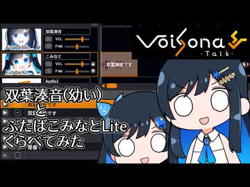 トークボイス双葉湊音(幼)とふたばこみなとLiteの動画