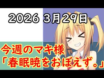 3分間　サザエタイムに、春の眠りについて語る弦巻のマキ様　３月29日