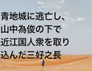 青地城に逃亡し、山中為俊の下で近江国人衆を取り込んだ三好之長
