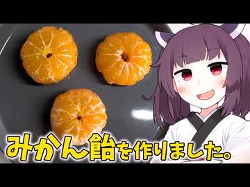 「みかん飴」を作りました。【きりたんの飯】