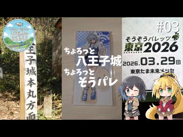 【不定期の旅動画】#03　朝は八王子城に行ってからそうパレ東京2026にお邪魔しました【マキモカ】