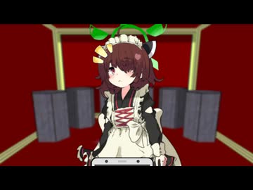 覗き見きりたん(タメ口メカクレメイドの姿)