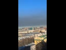 St. Petersburg Russia is covered in smoke from the burning port of Ust Luga