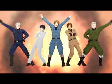 【APヘタリアMMD】Cafeteria Song途中