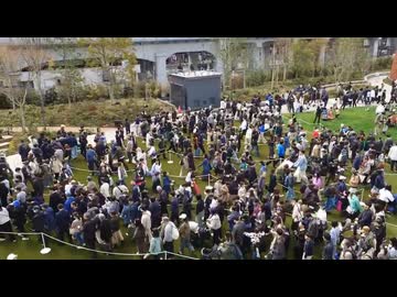 ホモと見る芝生を見るため大行列を作ってしまう東京都民