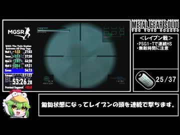 【ゆっくり解説】メタルギアソリッド ザ・ツインスネークス All Dog Tags Speedrun (Extreme) RTA 1:10:55 (IGT 1:08:51) Part3