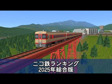 ニコ鉄動画ランキング　2025年総合版
