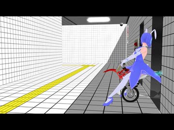一輪バイクとマジカルバニー