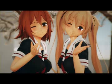 【紙芝居+ダンス】【艦これMMD】白露、村雨で「愛包ダンスホール」【MiluMMD】