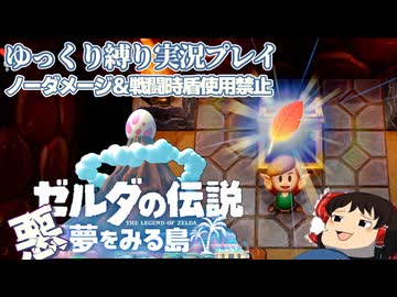 『縛りプレイ#2』ノーダメージでテールのほらあなを攻略するノーガードリンク【ゼルダの伝説夢をみる島/ゆっくり実況】