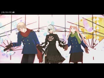 【混合MMD】オノマトペテン師【ヘタリア×NieR】