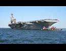 CVN 77 departs Naval Station Norfolk to begin operations in support of its scheduled deployment