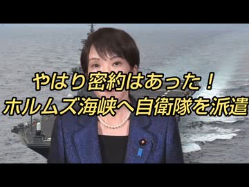 やはり密約はあった！ホルムズ海峡へ自衛隊を派遣