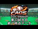 CAOSリーグ　5th season 33試合終了データ