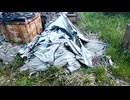 2年ぶりベース基地へ片付けられたテント確認してきました 今回とりあえずバックだけ回収 明日以降ナイフやノコギリ 槍をチェックしてみますおそらくサビ切ってると思います　その2