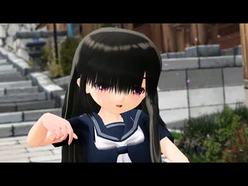 【MMD】セーラーワンピの黒髪ちびさんで「イロドリミライ」