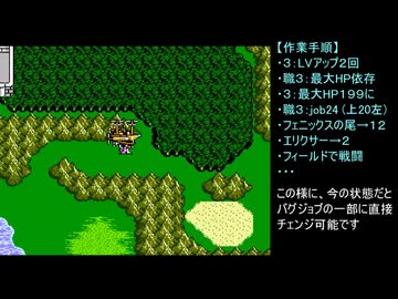 【FC版FF3】バグ利用キャラ育成作業４　最大HP育成