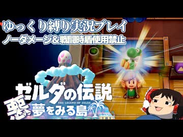 『縛りプレイ#3』ノーダメージで奪われたワンワンを奪還するノーガードリンク【ゼルダの伝説夢をみる島/ゆっくり実況】