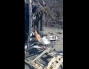 Destroyed Iranian ballistic missile launcher in Kermanshah.