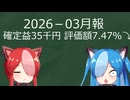 とある40代独身男性の投資月報2026-03