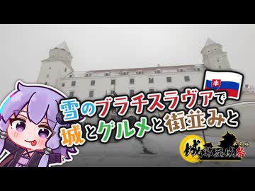 【城郭登城祭第三陣】雪のブラチスラヴァで　城とグルメと街並みと