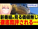 フジテレビの新番組は見る価値なし!?初回から視聴率1%台と判明した「超調査チューズデイ」をネット記事たちが徹底的酷評へwww【超調査チューズデイ　カズレーザー　ニューヨーク】
