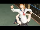 DOA6 ryona リョナ 制服かすみにベアハッグ