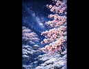 雪やみの寒桜