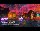 【作業用BGM】Minecraft Music＆雨の音1時間｜雨の桜の里｜自然環境音 ゲームBGM マインクラフト