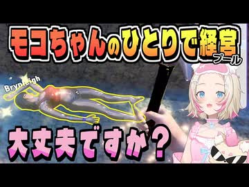 ひとりでプール経営頑張る もごぢゃん【モココ・アビスガード/ホロライブ/ホロライブ切り抜き/切り抜き】
