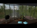 【VRChatワールド紹介】水辺の風景がみえる部屋。