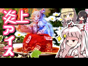 【食べるな危険⚠】大炎上□妹紅の燃える炎の唐辛子トルコ風アイスドレスの作り方【料理】【ゆっくり実況】