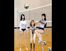 バレーボール部の裕子（1）思春期の裕子13歳 中学1年生でバレーボール部に入部 脚長裕子