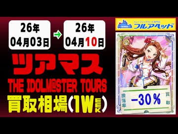 ツアマス 買取相場《65枚/週》｜4月10日 ＜20円以上騰落＞ #アイドル
