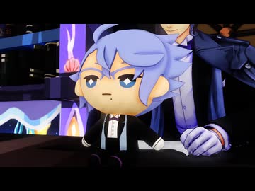 【MMDツイステ】うとうと.....【アズールとあずぬい】