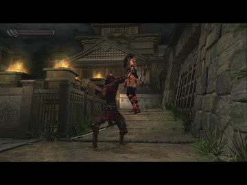 【リョナ】鬼武者　首を絞められる若きくのいち