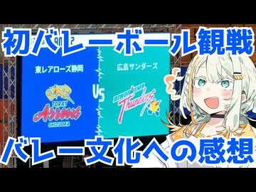 はじめてのバレー観戦と好き勝手話す感想【東レアローズ静岡対広島サンダース】【SVリーグ】