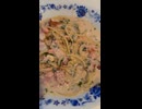 たらこのクリームパスタ作ってみた