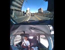 E34ながさき出島道路で自動車トラックと原付バイク原チャリ原付スクーターの接触事故・原付バイク迷い込み原付接触事故転倒事故・原付バイク原付スクーター転倒接触死亡事故高速道路誤進入で轢かれる交通事故