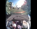 E48仙台南部道路で自動車トラックと原付バイク原チャリ原付スクーターの接触事故・原付バイク迷い込み原付接触事故転倒事故・原付バイク原付スクーター転倒接触死亡事故高速道路誤進入で轢かれる交通事故