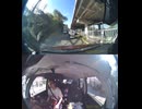 E73中国自動車道で自動車トラックと原付バイク原チャリ原付スクーターの接触事故・原付バイク迷い込み原付接触事故転倒事故・原付バイク原付スクーター転倒接触死亡事故高速道路誤進入で轢かれる交通事故