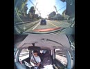 E90境泉北有料道路で自動車トラックと原付バイク原チャリ原付スクーターの接触事故・原付バイク迷い込み原付接触事故転倒事故・原付バイク原付スクーター転倒接触死亡事故高速道路誤進入で轢かれる交通事故